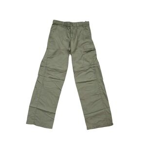 Columbia Kids Convertible Hiking Pants Cargo Zip Off Legs Green Size M 10 12